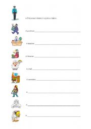 English worksheet: jobs