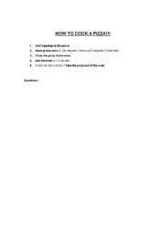 English Worksheet: Pizza Worksheet