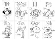 Animal Alphabet Cards Extension 6