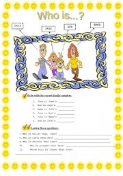 English Worksheet: Who is...?