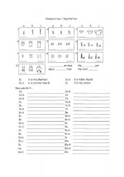 English worksheet: comparatives superlatives