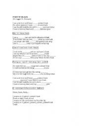 English worksheet: song :pait it back