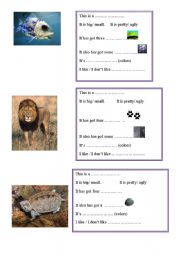 English worksheet: ANIMAL BODY PARTS 2