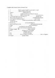 English Worksheet: Present Simple vs. Present Cont.