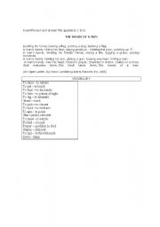 English worksheet: Possessive adjectives and possessive pronouns