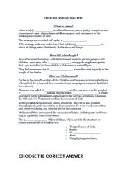 English Worksheet: Islam