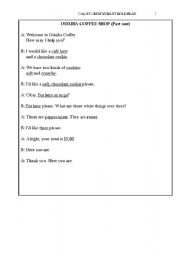 English Worksheet: restaurant