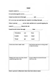 English worksheet: Sounds