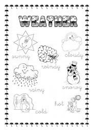 English Worksheet: The weather