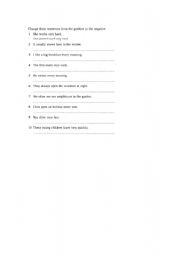 English Worksheet: Present simple