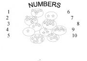 English worksheet: Numbers 4 beginners