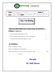 English Worksheet: 