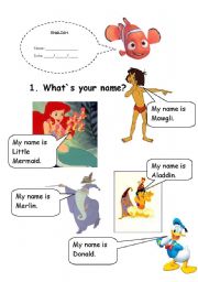 English Worksheet: What`s your name?