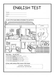 English Worksheet: English test