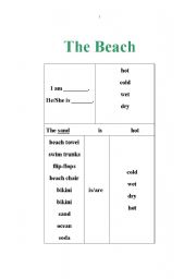 English Worksheet: The Beach