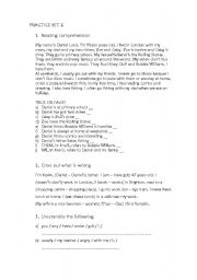 English worksheet: Practise set for present simple