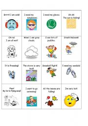 English Worksheet: Weather Descriptions