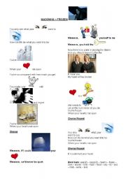 English Worksheet: Frozen - Madonna