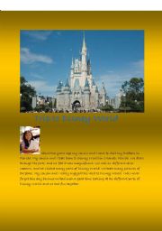 English Worksheet: A trip to Disney World