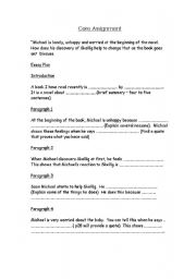 English Worksheet: skellig core assignment