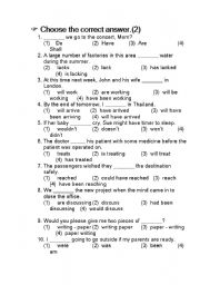 English Worksheet: grammar test_3