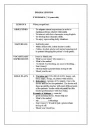 English Worksheet: Drama lessons 1