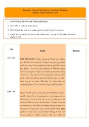 English Worksheet: How to prepare a speech