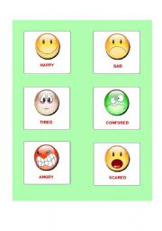 English Worksheet: feelings