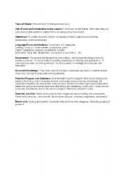 English Worksheet: Describing People Lesson Plan