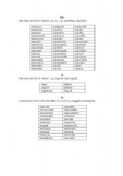 Common prefixes (-im, -il, -ir)