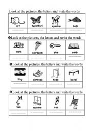 English worksheet: rearrange 