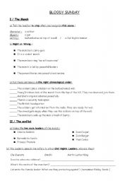 English Worksheet: BLOODY SUNDAY ( the film )