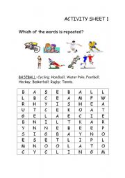 English Worksheet: Word Search