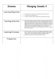 English worksheet: Changing Sounds