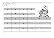 English worksheet: The English Alphabet