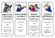 English Worksheet: WAS - WERE CARDS 1/6