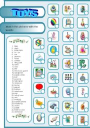 English Worksheet: TOYS