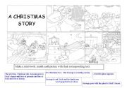 English Worksheet: A CHRISTMAS STORY