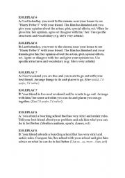 English worksheet: Role play cards - 2- 