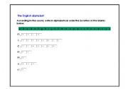 English Worksheet: The English Alphabet