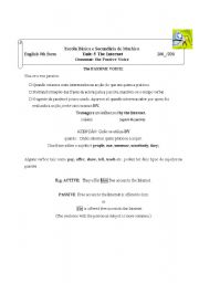 English worksheet: passive voice