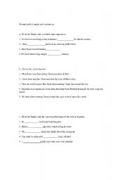 English worksheet: present perfect simple and continuous