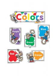 English Worksheet: Color 