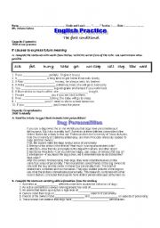 English Worksheet: first conditional