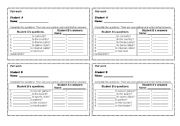 English Worksheet: present simple pairwork