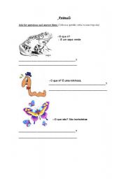 English worksheet: ANIMALS