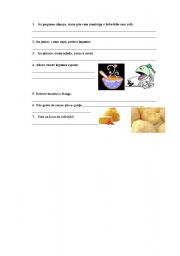 English worksheet: Food