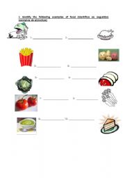 English worksheet: Food