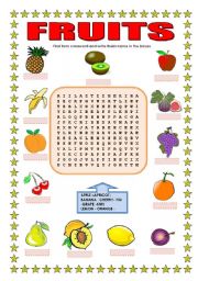 FRUITS crossword