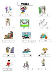English Worksheet: verbs